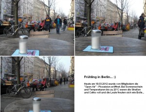 Outdoorpicking am 18.03.2012 @ Kastanienallee 85 / 10435 Berlin